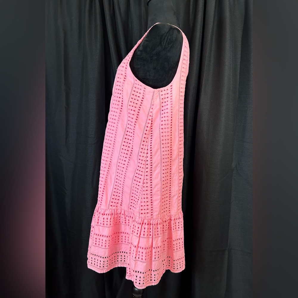 VINEYARD VINES Pink Sleeveless Eyelet 100% Cotton Dress Size 6 b19 - Picture 3 of 9